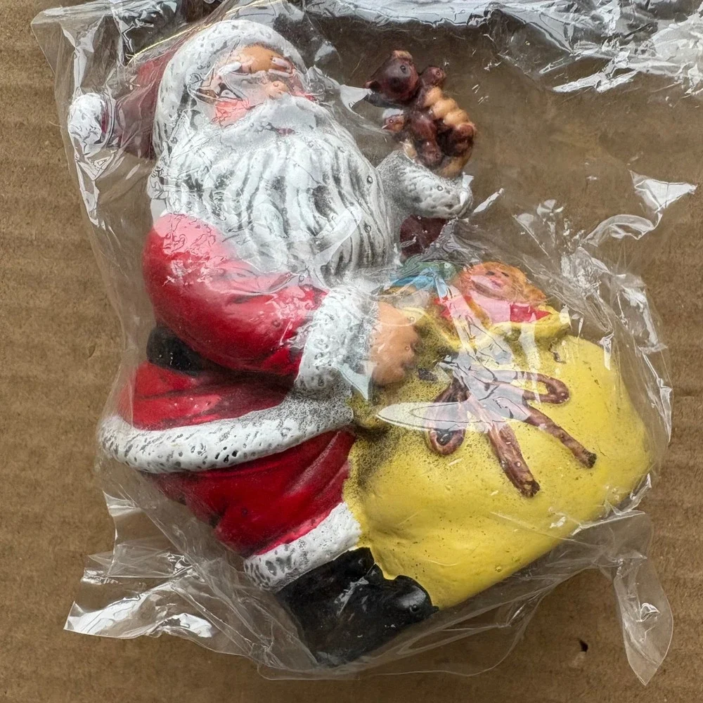 New‎ In Package Old America Stores Vintage Santa Claus Ornament Mini Blow Mold